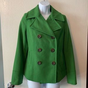 Beautiful double-breasted wool-blend winter coat